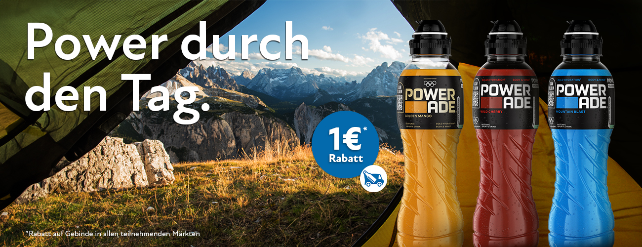 Powerade Rabattaktion 1 Euro - KW 27 bis 29 in 2026